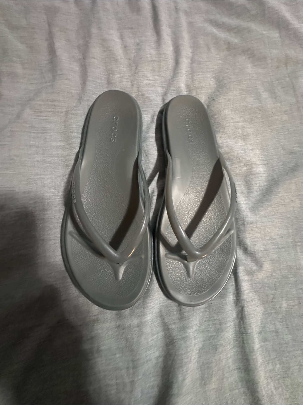 CROCS Women’s Grey Flip Flop Sandals